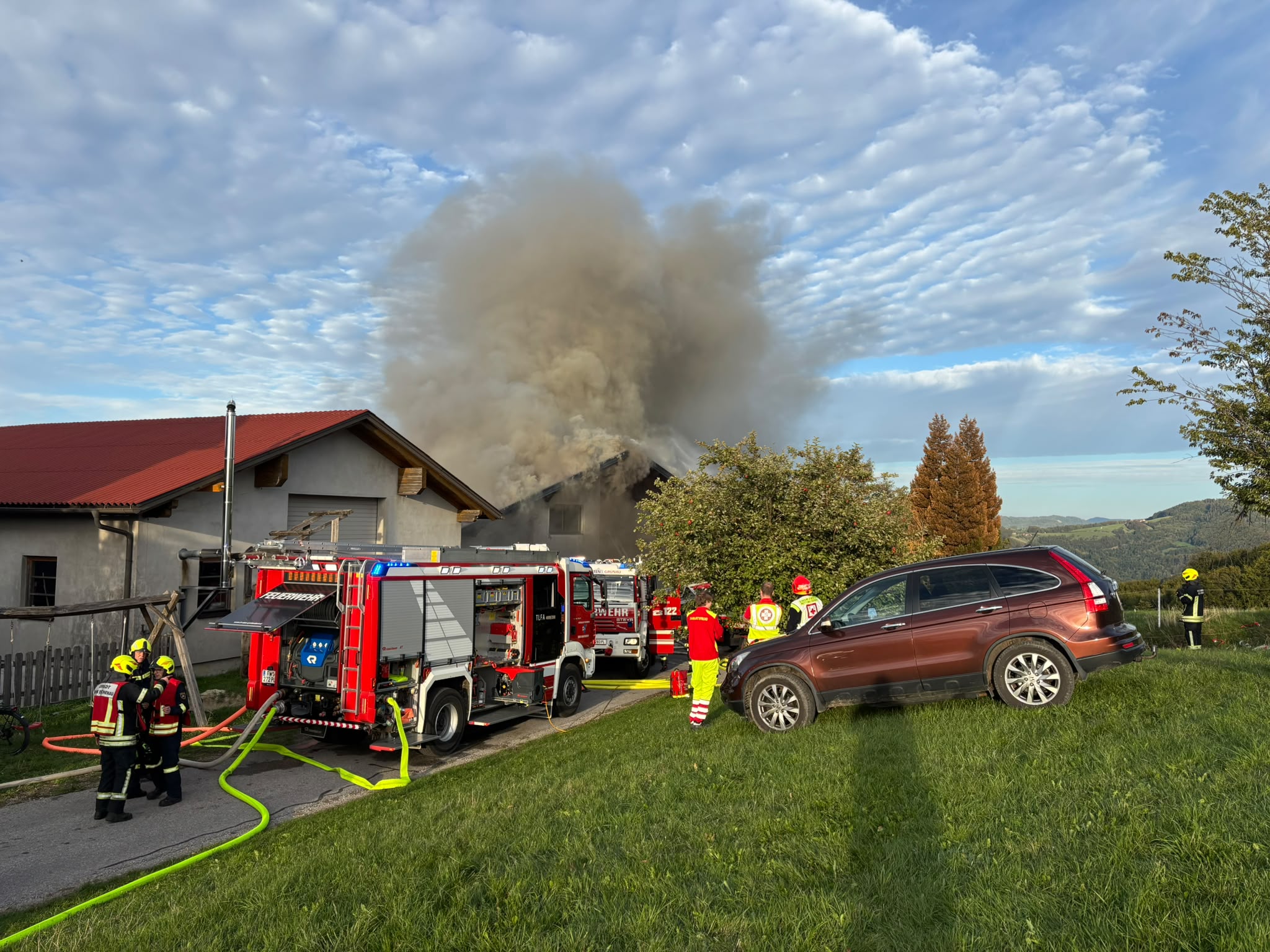 Wohnhausbrand in Hofstetten